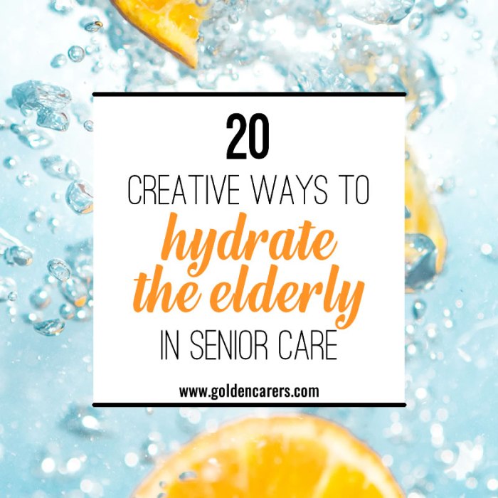Hydration tips for seniors